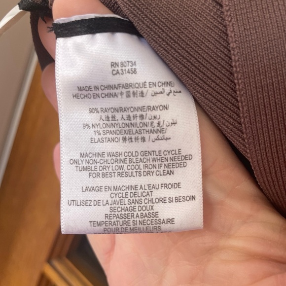 Bcbgmaxazria women’s bandage lager skirt brown size small - Picture 3 of 5